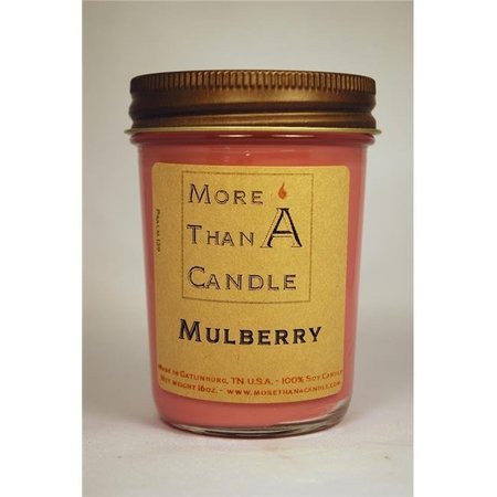 MORE THAN A CANDLE More Than A Candle MBY8J 8 oz Jelly Jar Soy Candle; Mulberry MBY8J